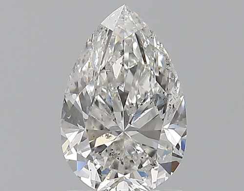 1.51 carat F-SI2 Natūralus Pear Deimantas (1)