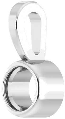 Pakabukas „Bezel-Set Solitaire“ 925 Sidabro Round 2.5mm (2)