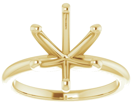 Sužadėtuvių Žiedas „Solitaire“ 585 Geltonojo Aukso Oval 11mm x 9mm (3)