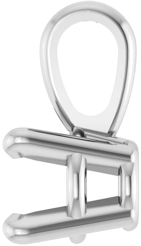 14K White 3.5 mm Round 4-Prong Pendant Mounting (3)