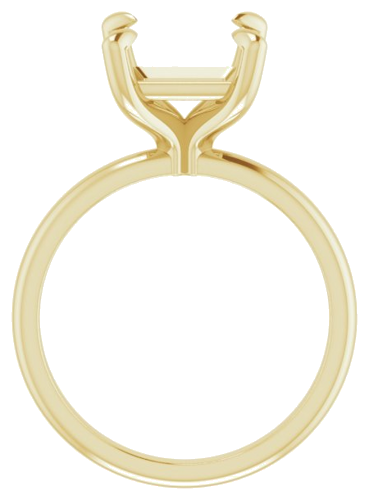 Sužadėtuvių Žiedas „Solitaire“ 585 Geltonojo Aukso Square 8mm (2)