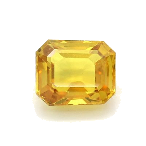 3.86 carat YELLOW STEP cut Octagonal Safyras (1)