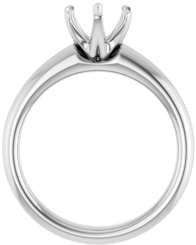 Sužadėtuvių Žiedas „Solitaire“ 585 Baltojo Aukso Round 7mm (2)