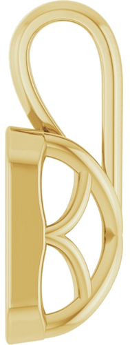 Pakabukas „Solitaire“ 750 Geltonojo Aukso Emerald 7mm x 5mm (3)