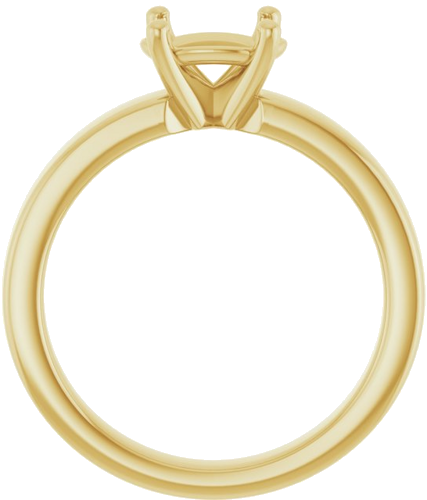 Sužadėtuvių Žiedas „Solitaire“ 585 Geltonojo Aukso Oval 8mm x 6mm (2)