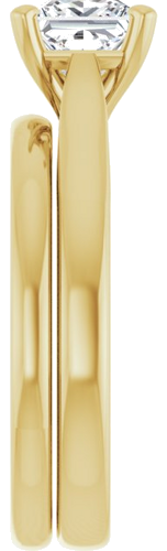 14K Yellow 5.5 mm Square Engagement Ring Mounting (9)