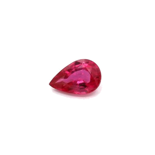 0.85 carat RED BRILLIANTSTEP cut Pear Rubinas (1)