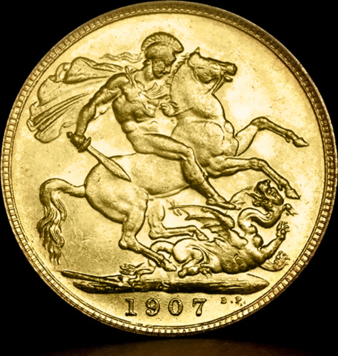 Sovereign Edward VII Great Britain Gold coin (4)