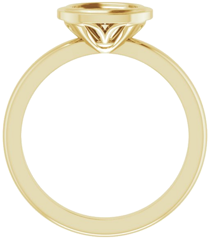 14K Yellow 7x5 mm Oval Solitaire Engagement Ring (2)