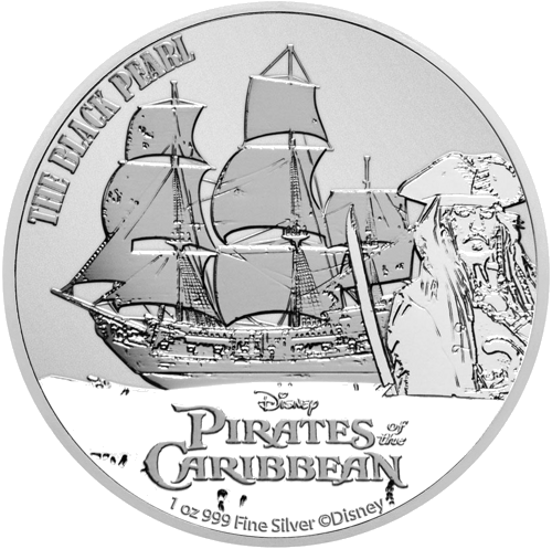1 oz Karibų piratai - Juodasis perlas 2021 Niuje sidabrinė moneta (1)