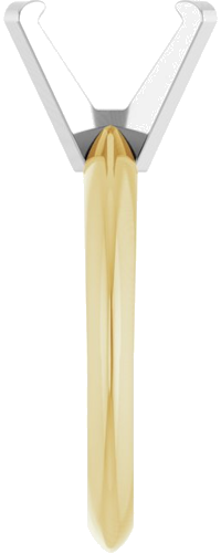 Sužadėtuvių Žiedas „Solitaire“ 585 Baltojo Ir Geltonojo Aukso Emerald 8.5mm x 6.5mm (4)