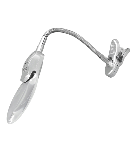 Лупа с LED подсветкой для крепления к столу 2x 4x (1)