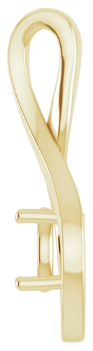 Pakabukas „Infinity-Inspired“ 585 Geltonojo Aukso Round 5.5mm (3)