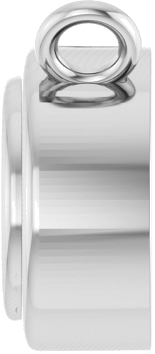 Pakabukas „Round Bezel-Set“ 585 Baltojo Aukso Round 4mm (3)