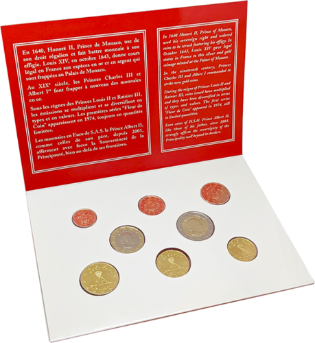 2020 Monaco Euro coin BU set (3)