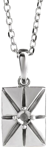 Pakabukas „Accented“ 585 Baltojo Aukso Round 2mm (1)