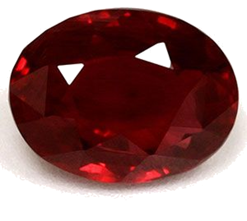 1.22 carat RED Oval Rubinas (1)