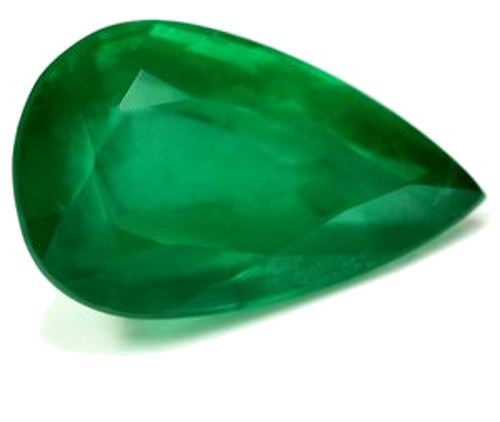 3.37 carat GREEN Pear Smaragdas (1)