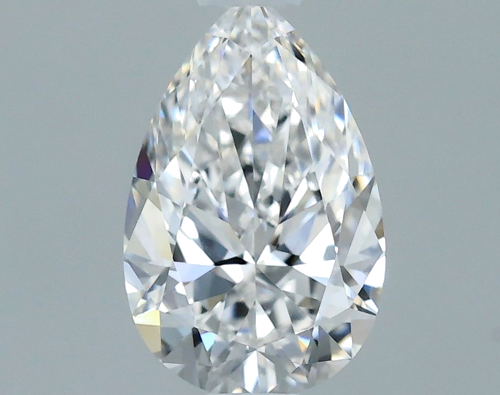 0.5 carat F-IF Natūralus Pear Deimantas (1)