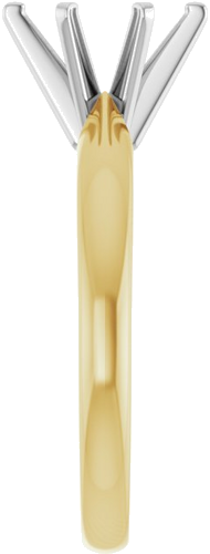 Sužadėtuvių Žiedas „Solitaire“ 585 Baltojo Ir Geltonojo Aukso Oval 8mm x 6mm (4)