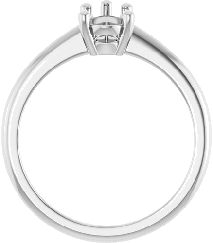 10K White 8x5 mm Pear Solitaire Engagement Ring Mounting (2)