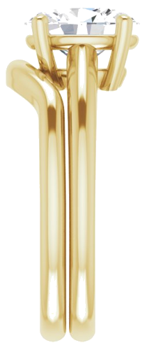 Sužadėtuvių Žiedas 585 Geltonojo Aukso Oval 9mm x 7mm (9)