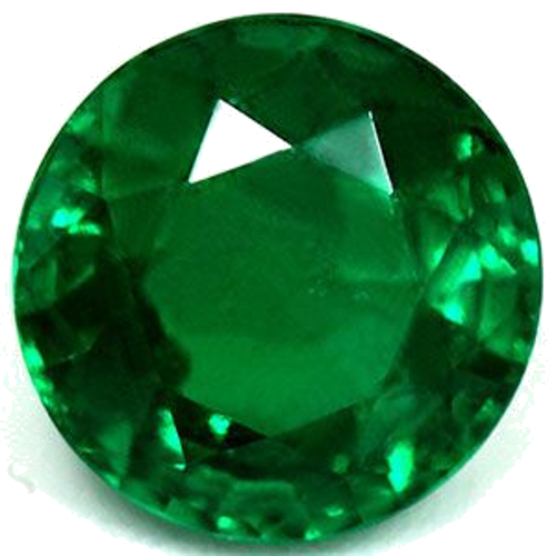1.43 carat GREEN Round Smaragdas (1)
