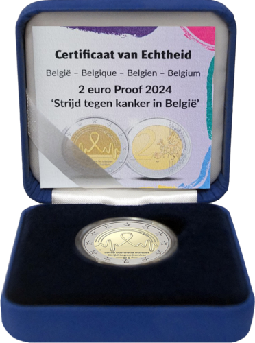 2024 Belgium Fight against cancer 2 euro coin (2)