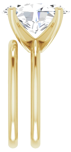 14K Yellow  14x10 mm Oval Solitaire Engagement Ring Mounting (9)