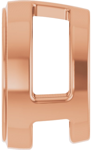 Pakabukas „Round Bezel-Set Slide“ 585 Rožinis Aukso Round 7mm (3)