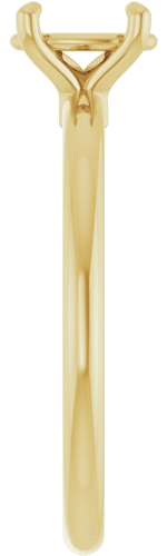 Sužadėtuvių Žiedas 585 Geltonojo Aukso Oval 7mm x 5mm (4)