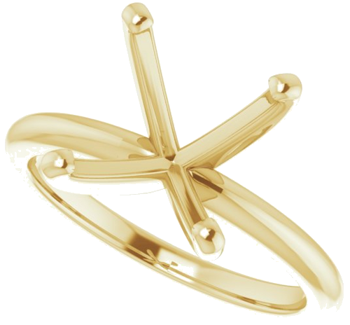 Sužadėtuvių Žiedas „Solitaire“ 585 Geltonojo Aukso Oval 12mm x 10mm (5)