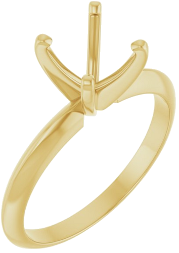 Sužadėtuvių Žiedas „Light Solitaire“ 585 Geltonojo Aukso Round 7.3mm x 7.7mm (1)