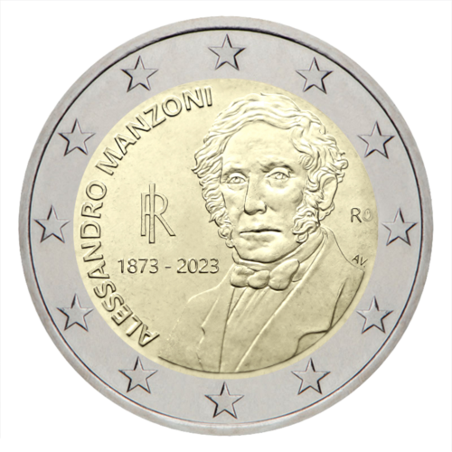 2023 Italy Alessandro Manzoni 2 euro coin (1)