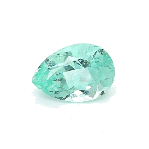 1.13 carat GREEN BRILLIANTFANCY cut Pear Smaragdas (1)