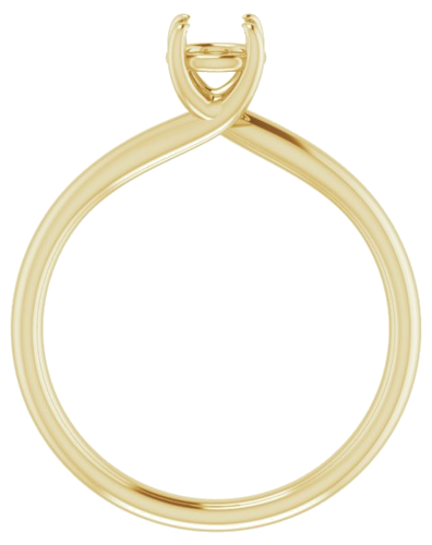 Sužadėtuvių Žiedas „Solitaire“ 585 Geltonojo Aukso Round 5.2mm (2)