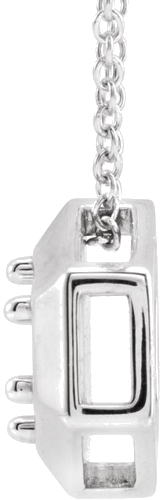 Pakabukas „Geometric“ 585 Baltojo Aukso Round 5mm (2)