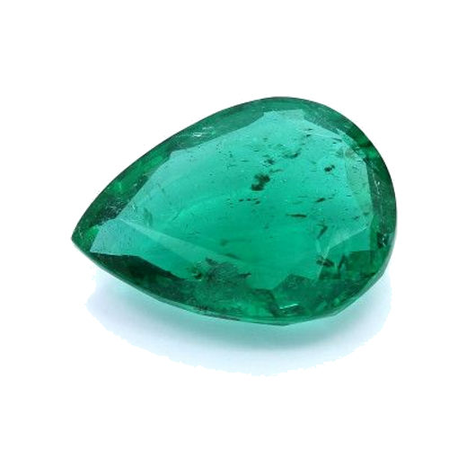 12.42 carat GREEN MODIFIEDBRILLIANTSTEP cut Pear Smaragdas (1)