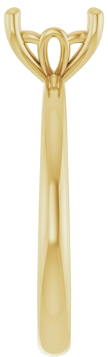 Sužadėtuvių Žiedas 14k yellow gold Cushion 7mm (4)