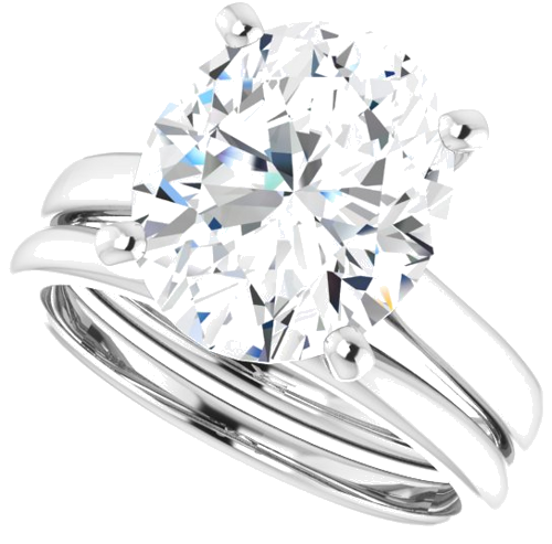 Sužadėtuvių Žiedas „Solitaire“ 925 Sidabro Oval 12mm x 10mm (10)