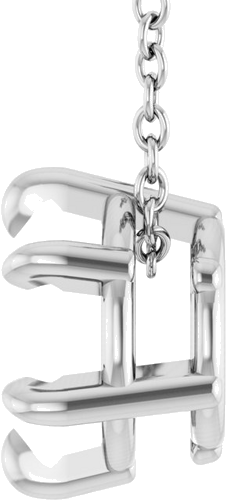 Pakabukas „Solitaire“ 585 Baltojo Aukso Round 7mm (3)