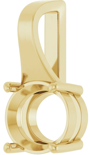 Pakabukas „Solitaire“ 585 Geltonojo Aukso Oval 12mm x 10mm (2)