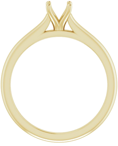 14K Yellow 4.8 mm Round Solitaire Engagement Ring Mounting (2)