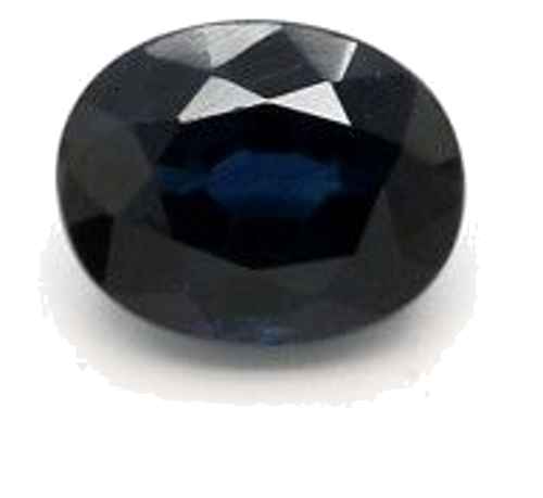 0.44 carat BLUE BRILLIANTSTEP cut Oval Safyras (1)