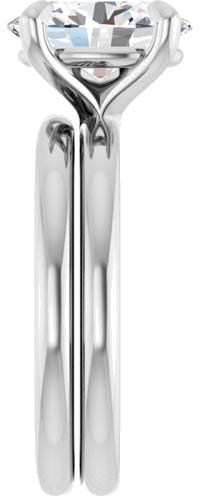 Sužadėtuvių Žiedas „Solitaire“ 950 Platinos Oval 10mm x 8mm (9)