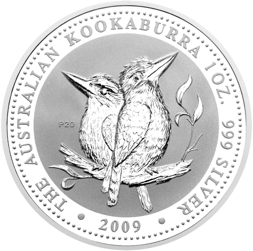 2009 Kookaburra Австралия 1 oz серебряная монета (1)