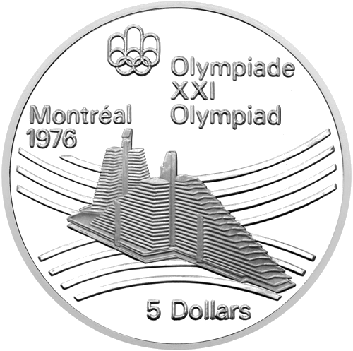 5 Dollars Olympic Village 1976 Canada Silver Coin (1)