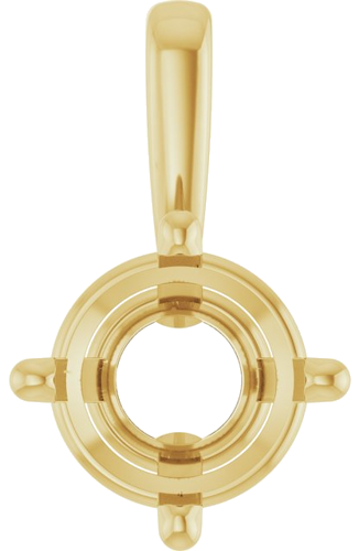 Pakabukas „Solitaire“ 585 Geltonojo Aukso Round 6.5mm (1)