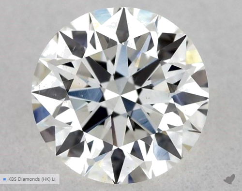 0.54 carat G-VS2 Excellent cut Natūralus Round Deimantas (1)