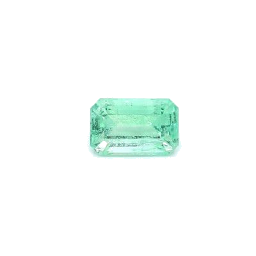 1.09 carat GREEN STEP cut Octagonal Smaragdas (1)